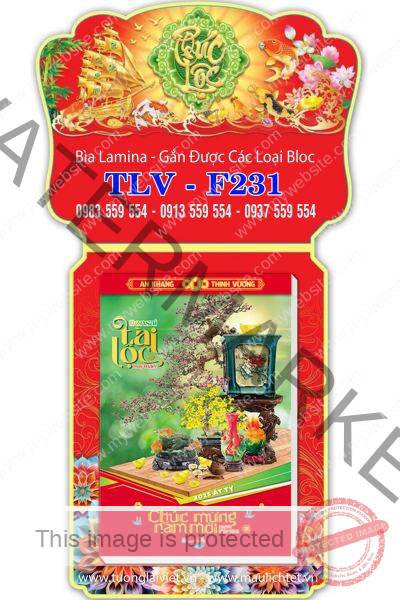 Bìa lịch bloc laminate Thuận Buồm Xuôi Gió