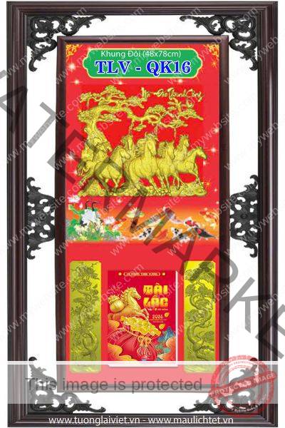 Bìa lịch khung nhựa Mã Đáo Thành Công