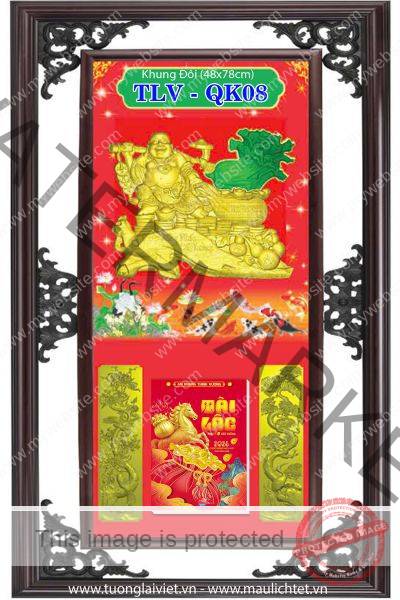 Bìa lịch khung nhựa Phật Di Lặc