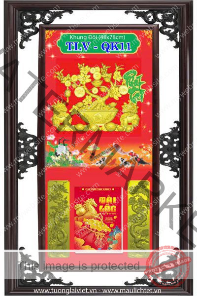 Bìa lịch khung nhựa Xuân Phát Tài