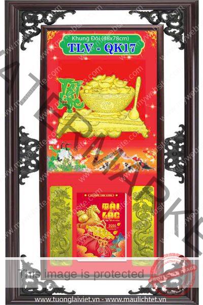 Bìa lịch khung nhựa Xuân Tài Lộc
