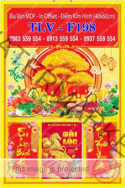 Bìa lịch treo bloc Lộc Kim Tiền