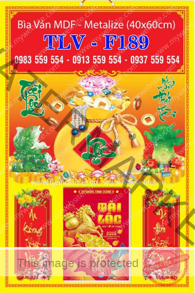 Bìa lịch treo tường Túi Vàng Tài Lộc