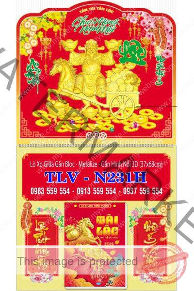 Bìa lò xo dán nổi Lộc Thần Tài