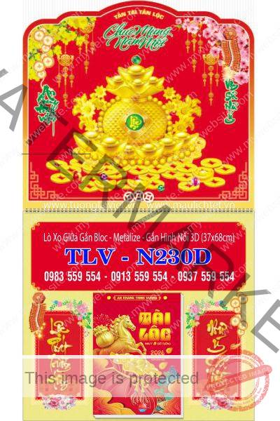 Bìa lò xo dán nổi Lộc Túi Vàng