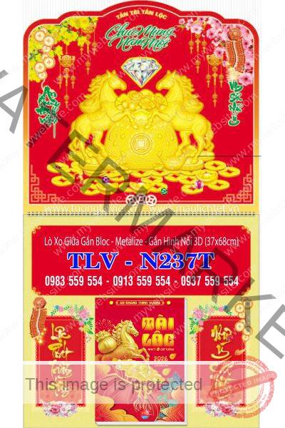 Bìa lò xo dán nổi Xuân Đại Cát