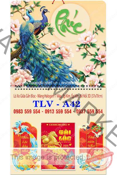 Bìa lịch lò xo Phúc An Khang