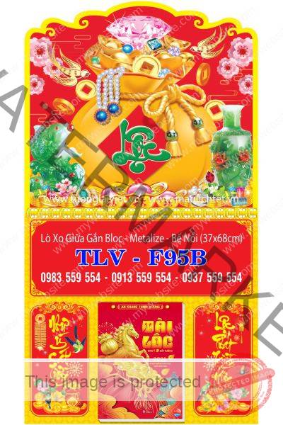 Bìa lịch giữa lò xo Túi Vàng