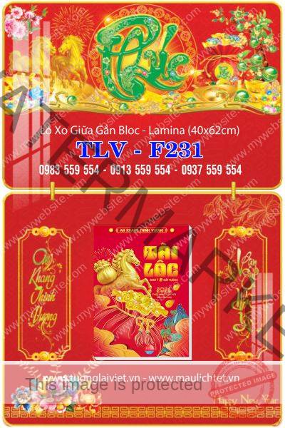 lịch gập laminate Chữ Phúc